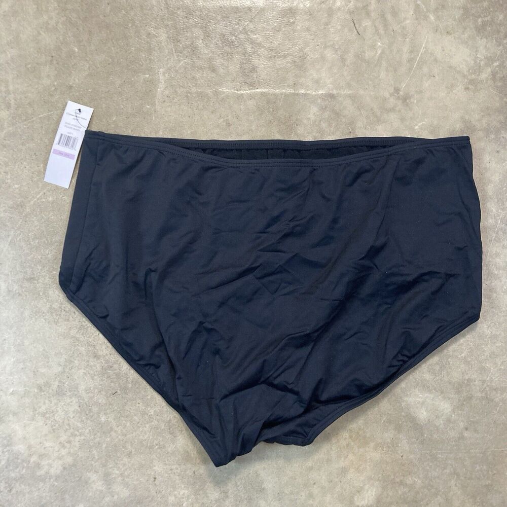 Carmen Marc Valvo Swimwear Womens Plus 22W Black Resort Beach‎ Basic